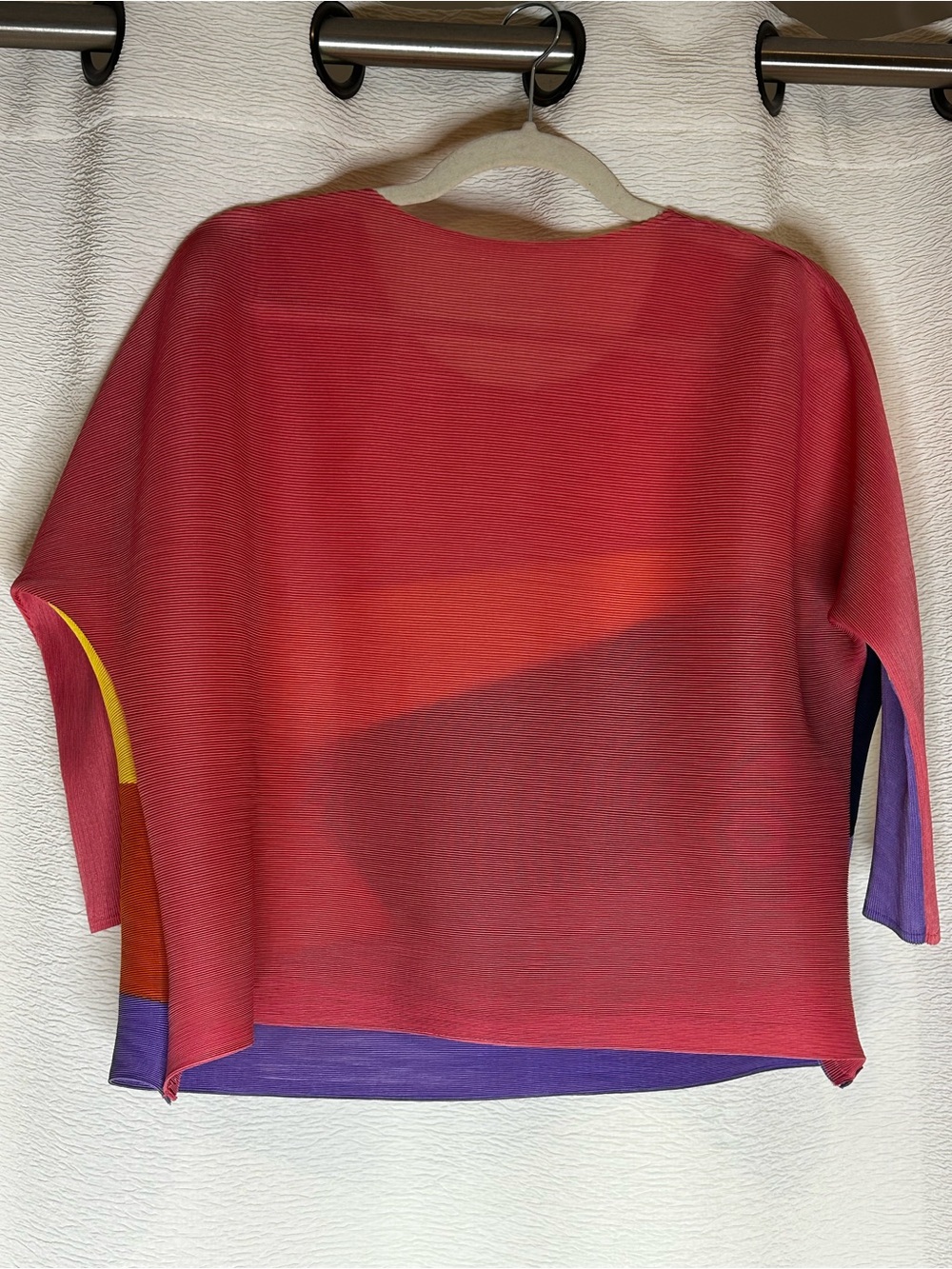 Vintage Colorblock Crewneck Women’s Top - Multicolor - Picture 3 of 3